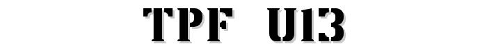 TPF U13 font